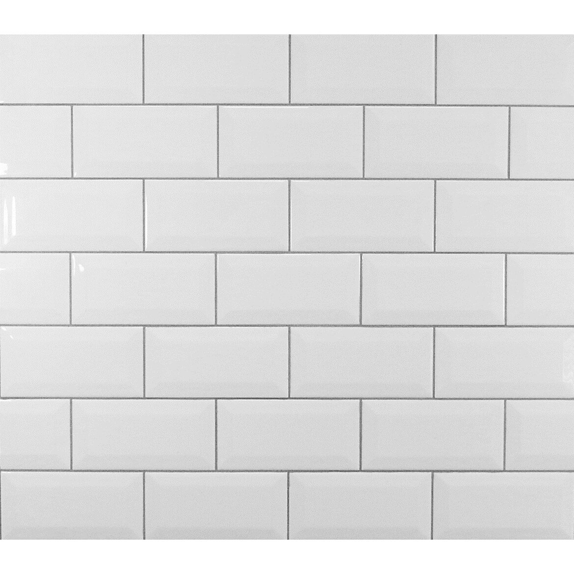 Mulia Tile Classic Beveled Ceramic Subway Tile In White And Reviews Wayfair